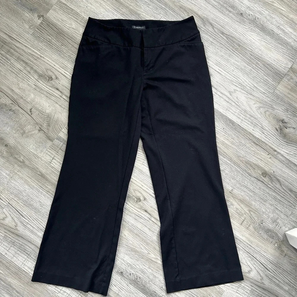INC Black Wide Leg Dress Pants Sz 16
